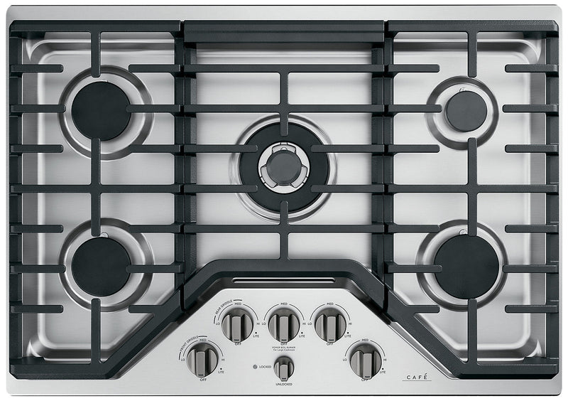 Café 5-Piece Gas Cooktop Brushed Black Knobs - CXCG1K0PMBT