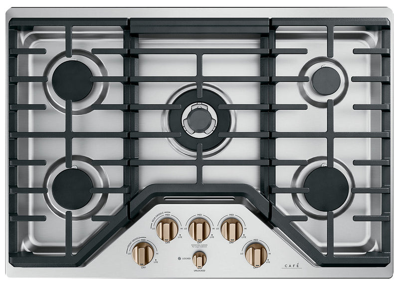 Café 5-Piece Gas Cooktop Brushed Bronze Knobs - CXCG1K0PMBZ