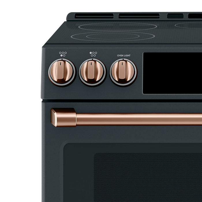 Café Electric Range Brushed Copper Knobs and Handles Set - CXFCEHKPMCU