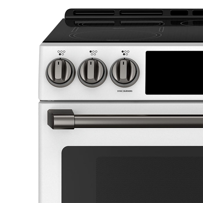 Café Induction Range Brushed Black Knobs and Handles Set - CXFCHHKPMBT