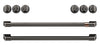 Café Induction Range Brushed Black Knobs and Handles Set - CXFCHHKPMBT