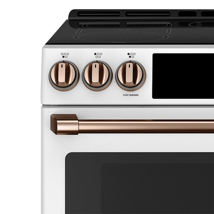 Café Induction Range Brushed Copper Knobs and Handles Set - CXFCHHKPMCU