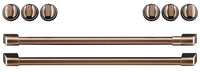 Café Induction Range Brushed Copper Knobs and Handles Set - CXFCHHKPMCU