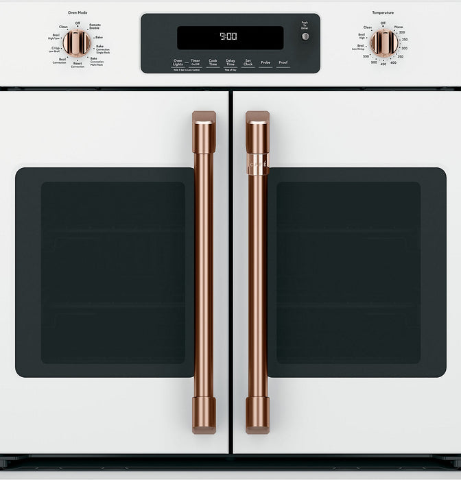 Café French-Door Wall Oven Brushed Copper Knobs and Handles - CXWSFHKPMCU