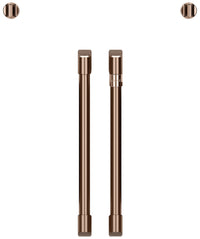 Café French-Door Wall Oven Brushed Copper Knobs and Handles - CXWSFHKPMCU