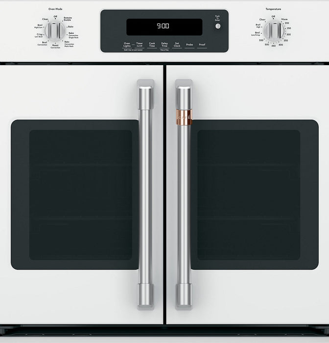 Café French-Door Wall Oven Brushed Stainless Steel Knobs and Handles - CXWSFHKPMSS