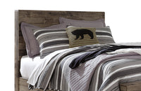 Derekson Panel Headboard, Grey - Full Size 