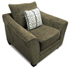 Febe Chenille Chair - Brown