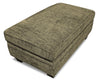 Febe Chenille Ottoman - Brown