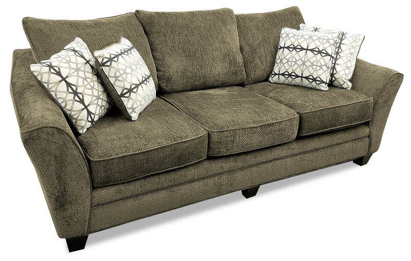 Febe Chenille Sofa - Brown