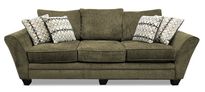 Febe Chenille Sofa - Brown