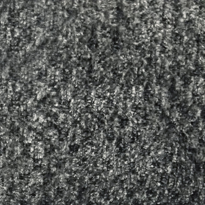 Febe Chenille Ottoman - Charcoal