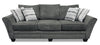Febe Chenille Sofa - Charcoal