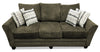 Febe Chenille Full-Size Condo Sofa Bed - Brown