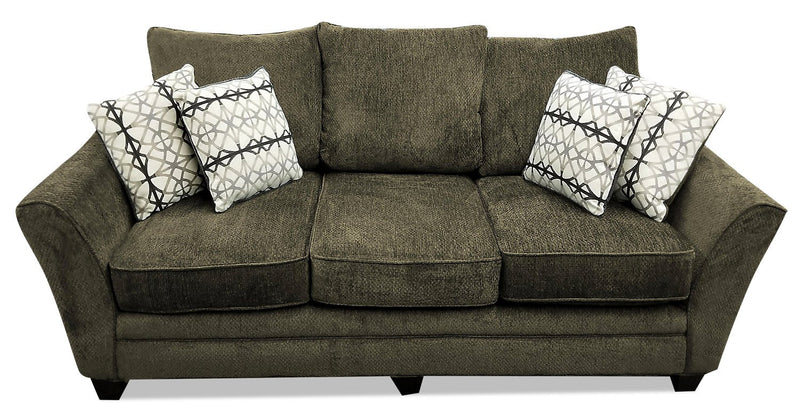 Febe Chenille Full-Size Condo Sofa Bed - Brown