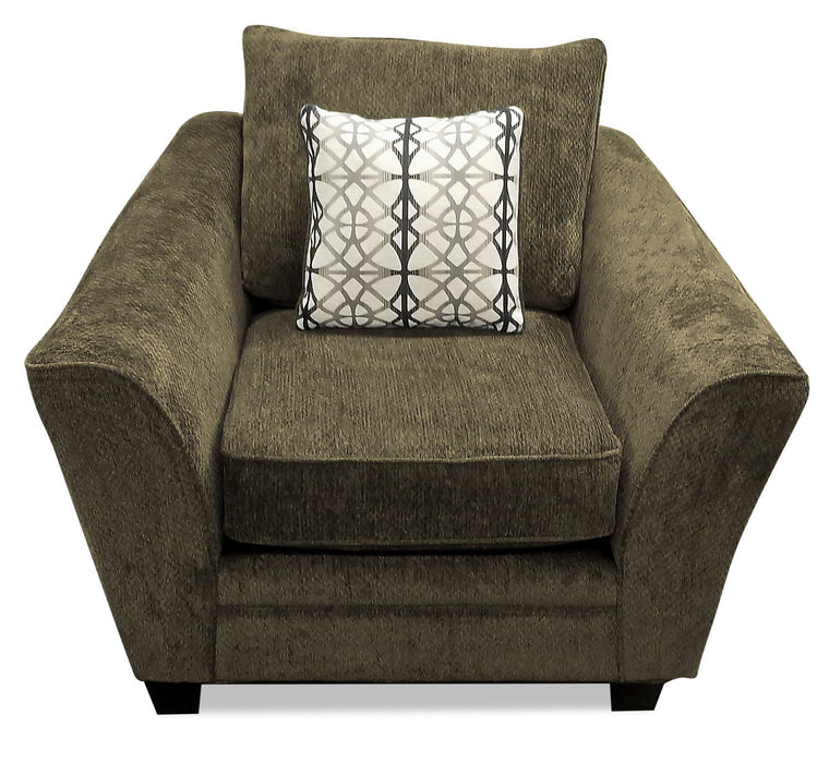 Febe Chenille Condo Chair - Brown