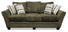 Febe Chenille Condo Sofa - Brown