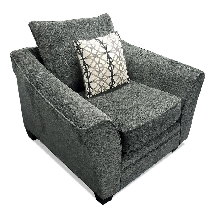 Febe Chenille Condo Chair - Charcoal