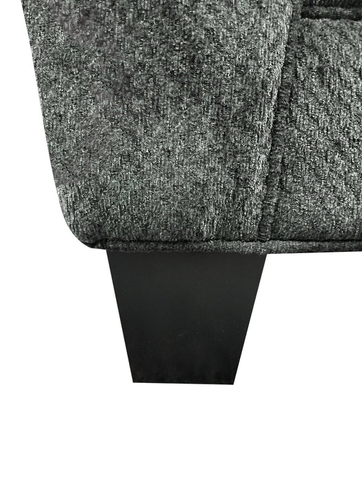Febe Chenille Condo Chair - Charcoal