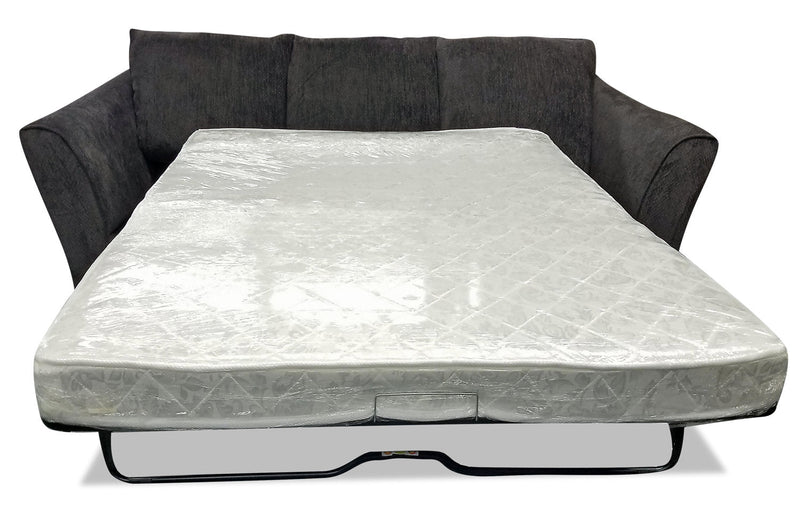 Febe Chenille Full-Size Condo Sofa Bed - Charcoal