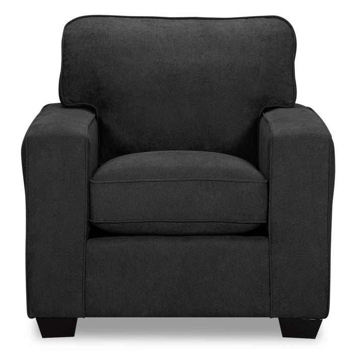 Fiona Chenille Chair - Grey