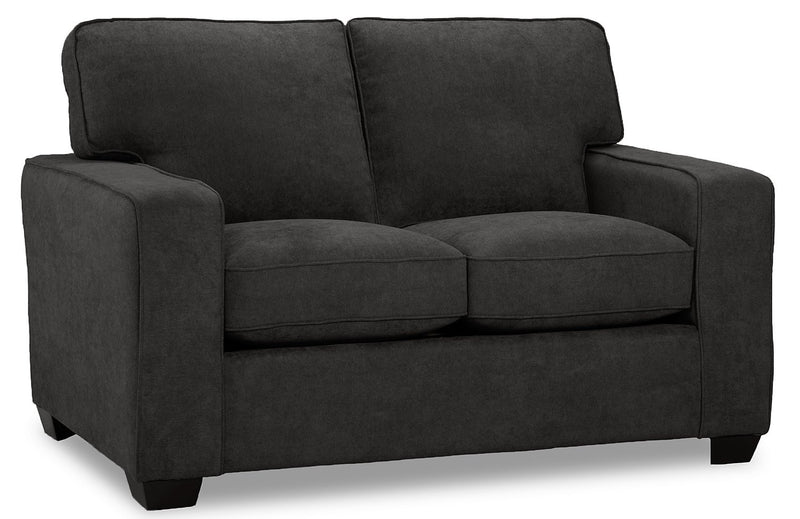 Fiona Chenille Loveseat - Grey
