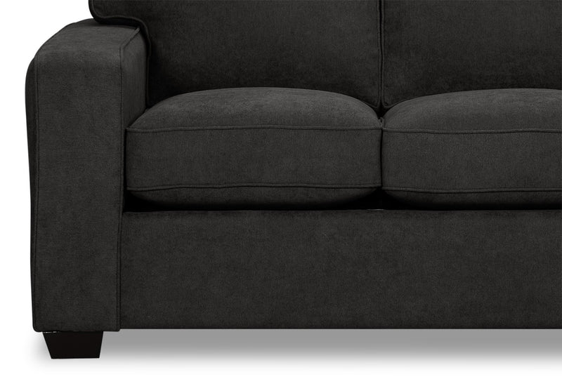 Fiona Chenille Loveseat - Grey