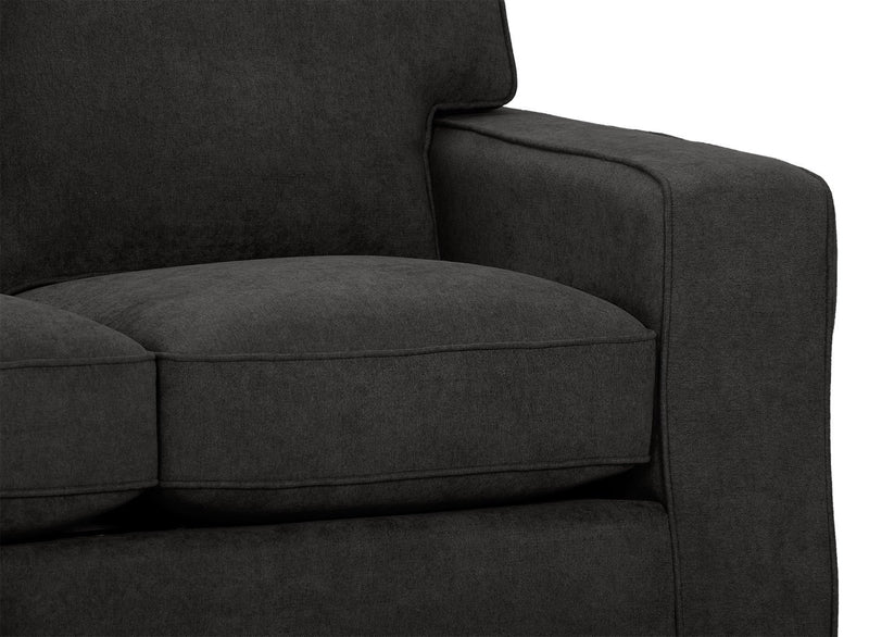 Fiona Chenille Loveseat - Grey