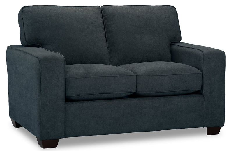 Fiona Chenille Loveseat - Navy