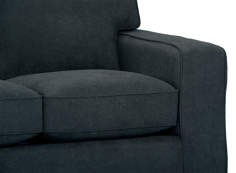 Fiona Chenille Loveseat - Navy