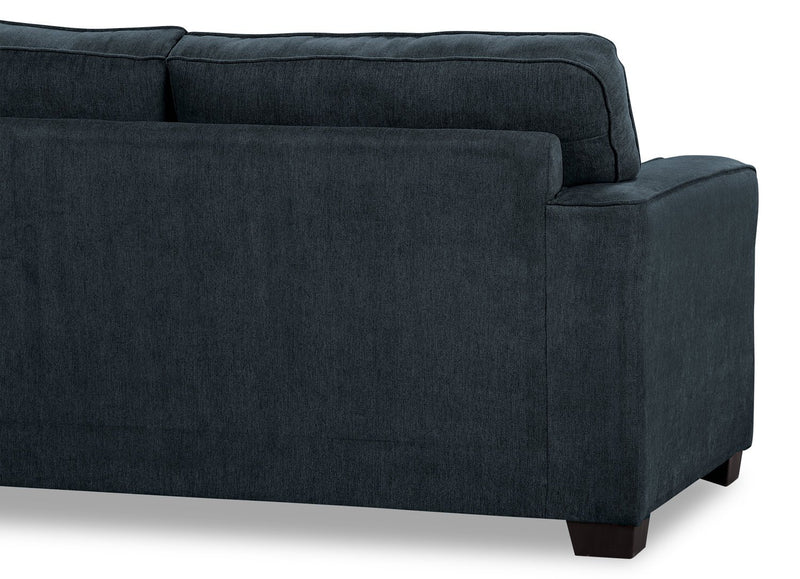 Fiona Chenille Full-Size Sofa Bed - Navy