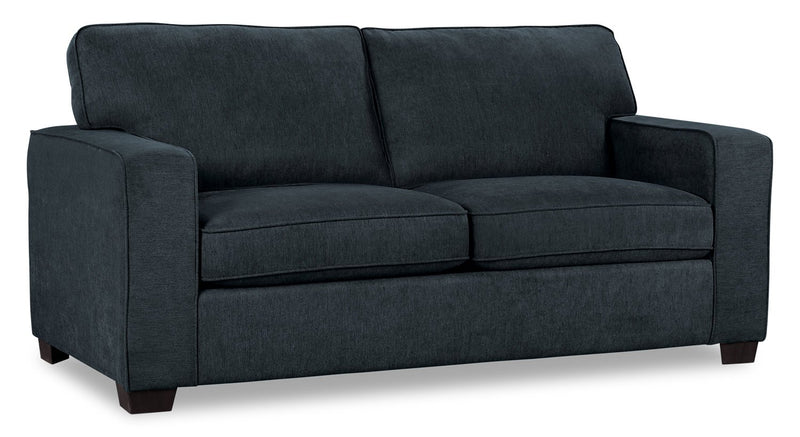 Fiona Chenille Twin-Size Sofa Bed – Navy