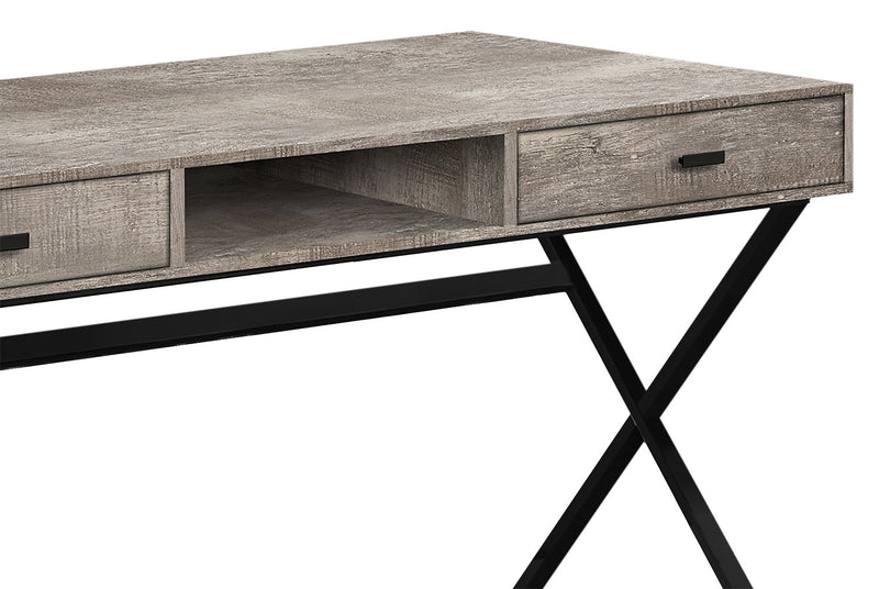 Flynn Reclaimed Wood-Look Desk - Taupe