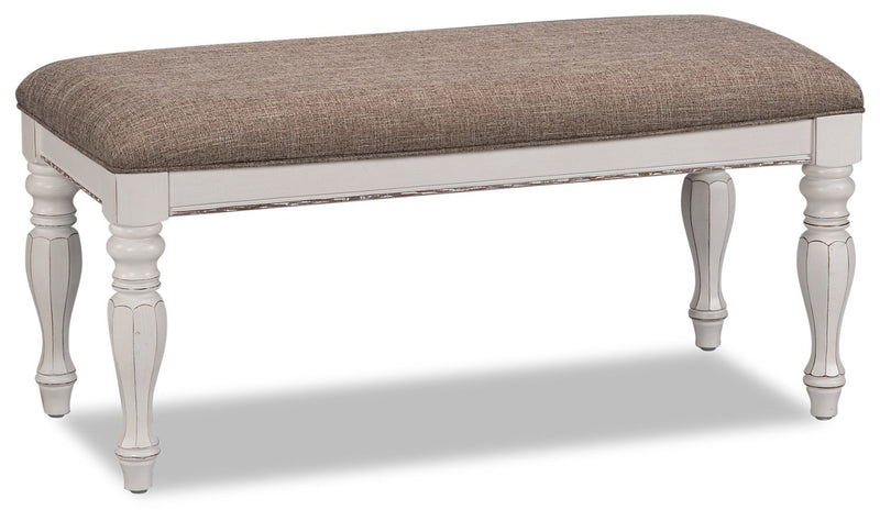 Grace Bench – Antique White