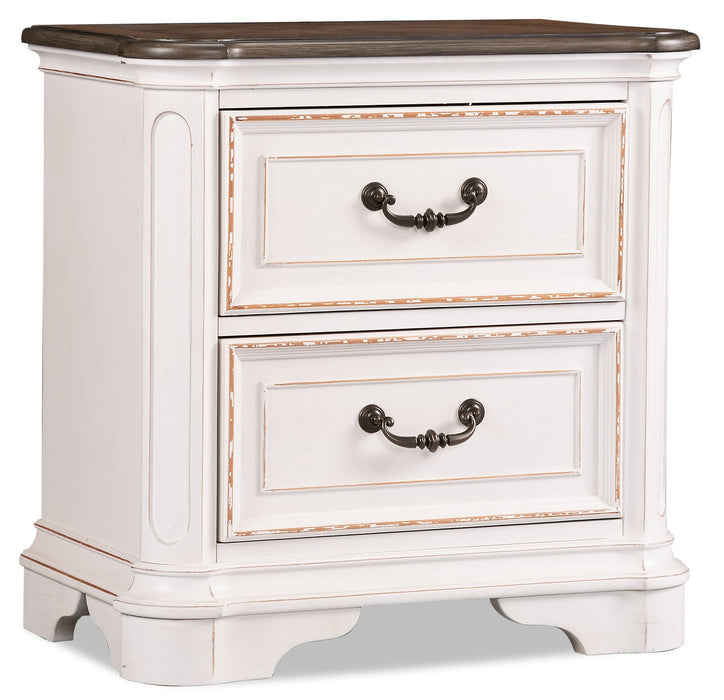 Grace Nightstand - Antique White
