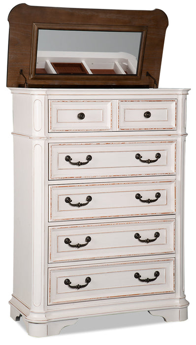 Grace Chest with Lift-Top - Antique White
