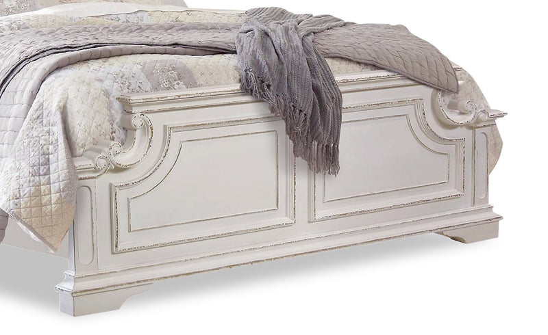 Grace King Bed – Antique White