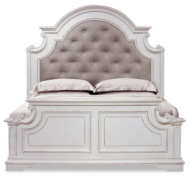 Grace King Bed – Antique White
