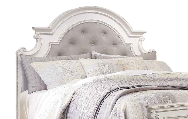 Grace Queen Bed - Antique White