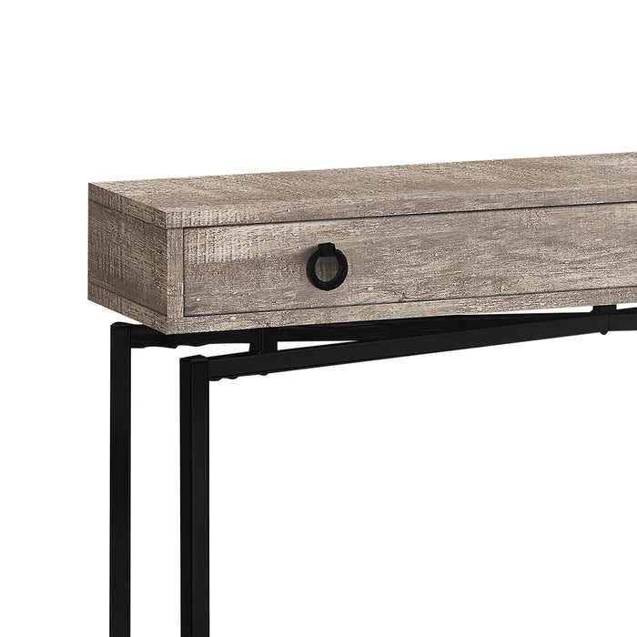Harper Reclaimed Wood-Look Sofa Table - Taupe