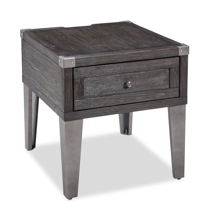 Hilla End Table - Dark Brown