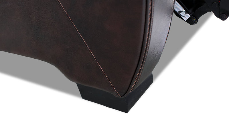 Hugo Genuine Leather Power Reclining Sofa - Brown