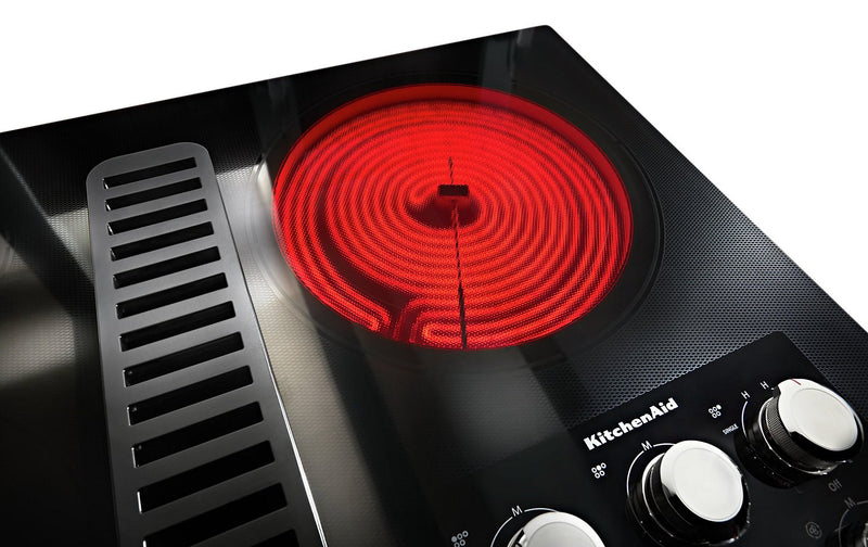 KitchenAid 36\" Electric Downdraft Cooktop - KCED606GBL
