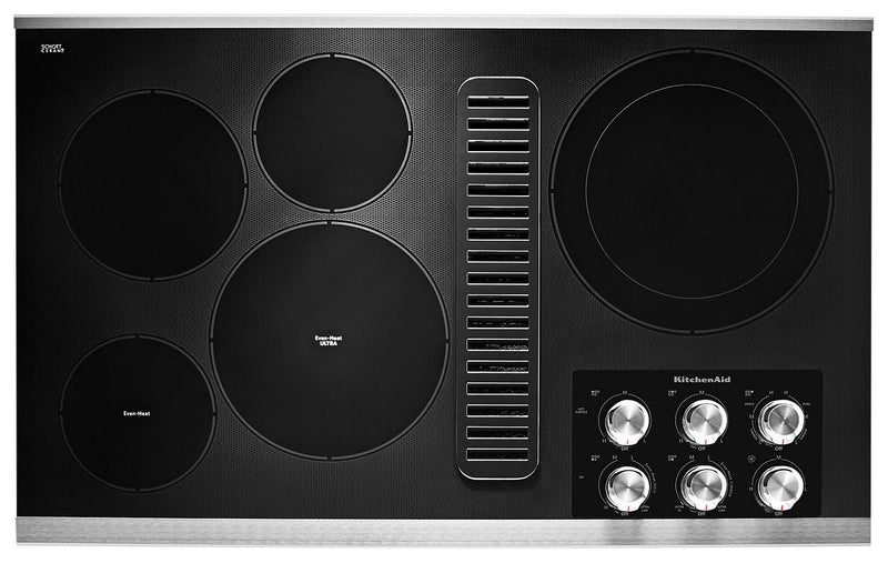 KitchenAid 36\" Electric Downdraft Cooktop - KCED606GSS