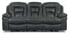 Leo Leath-Aire® Fabric Power Reclining Sofa - Grey