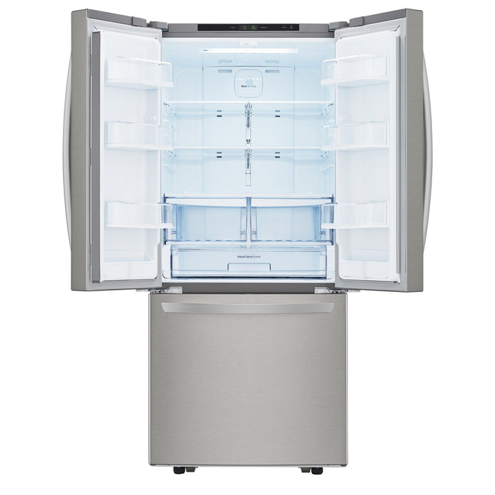 LG 21.8 Cu. Ft. 3-Door French Door Refrigerator - LRFNS2200S