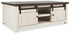 Madison Barn Door Coffee Table – White