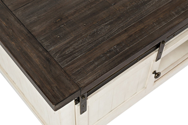 Madison Barn Door Coffee Table – White