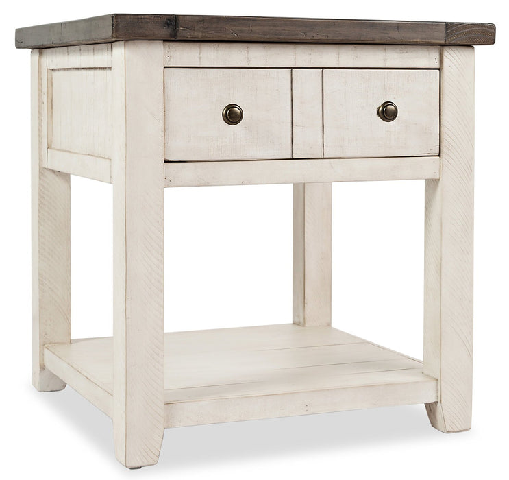 Madison End Table – White