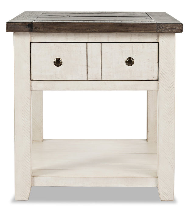 Madison End Table – White